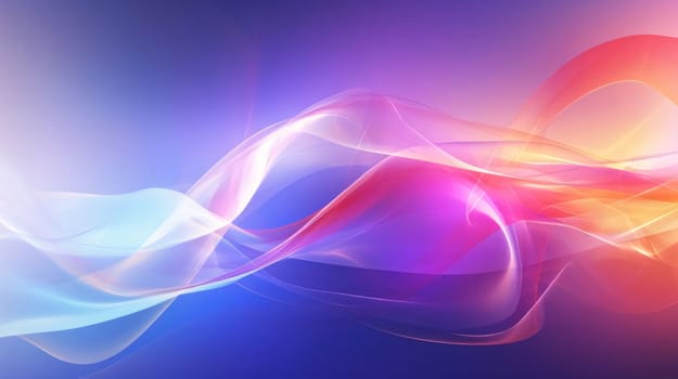 Abstract background design: abstract background with smooth lines in blue, orange and purple colors