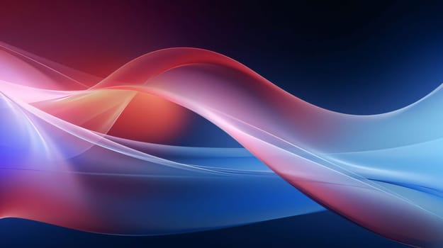 Abstract background design: abstract background with smooth lines in blue and red colors, illustration