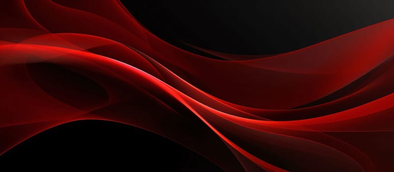 Abstract background design: Abstract red wave on black background. Vector illustration for your design.