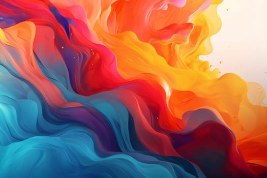 Abstract background design: Abstract colorful acrylic paint background. Acrylic paint mixing in water.