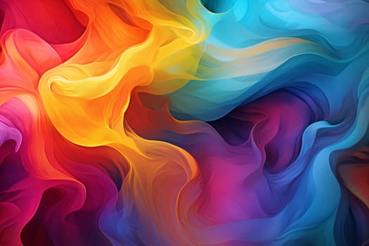 Abstract background design: Abstract colorful background. Psychedelic texture of brush strokes of colored paint