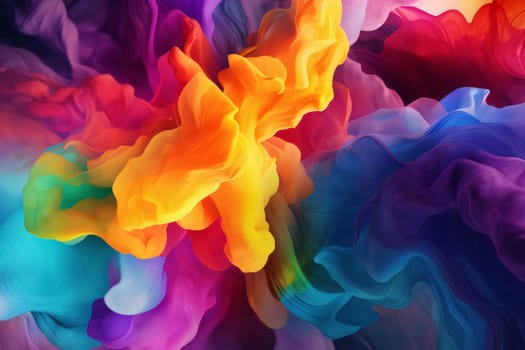 Abstract background design: Abstract background with multicolored paint splashes on a white background