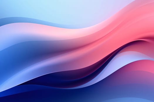 Abstract background design: abstract background with smooth wavy lines in blue and pink colors