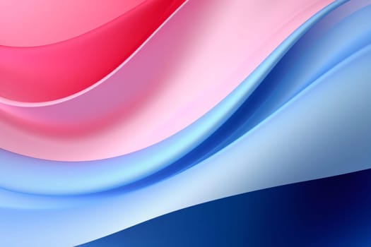 Abstract background design: abstract background with smooth wavy lines in blue and pink colors