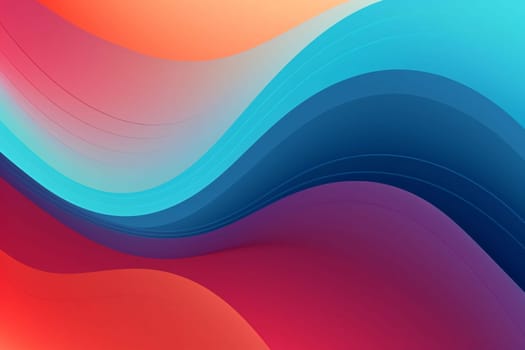 Abstract background design: abstract background with smooth lines in pink, blue and orange colors