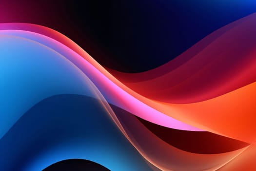 Abstract background design: abstract background with smooth lines in blue, orange and purple colors