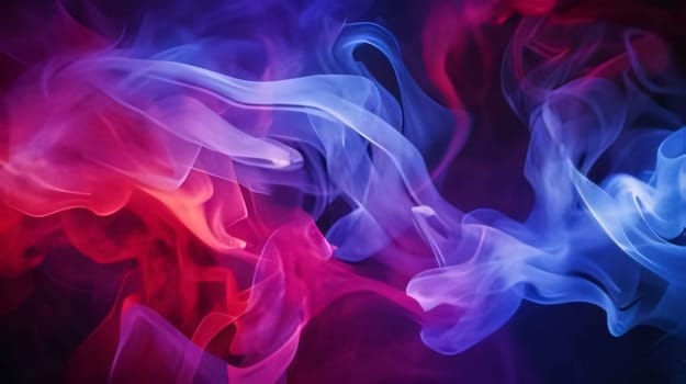 Abstract background design: abstract background, colorful smoke of blue, pink and purple colors