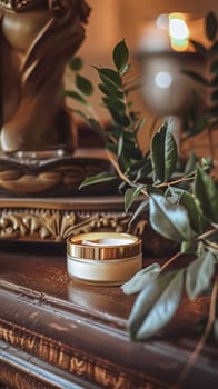 Face cream moisturiser, skincare and bodycare product, spa and organic beauty cosmetics for natural skin care routine idea