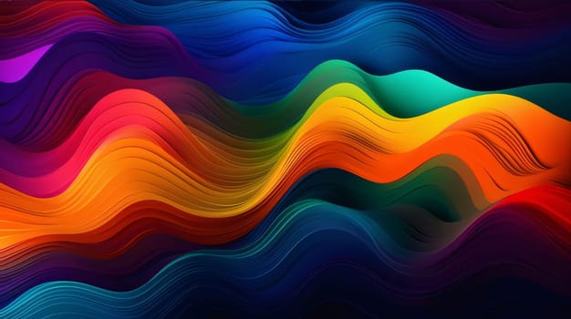 Abstract background design: Abstract wavy colorful background. Vector illustration for your graphic design.