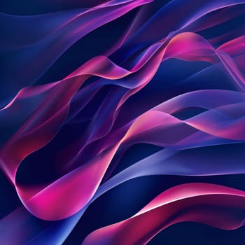 Abstract background design: Abstract background with purple and blue wavy lines. Vector illustration.