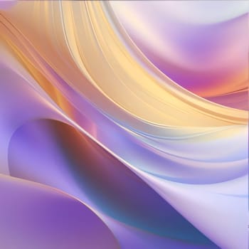 Abstract background design: abstract background with smooth lines in purple and yellow colors. Vector illustration