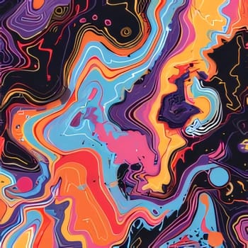 Abstract background design: Seamless pattern with abstract multicolored spots of paint.