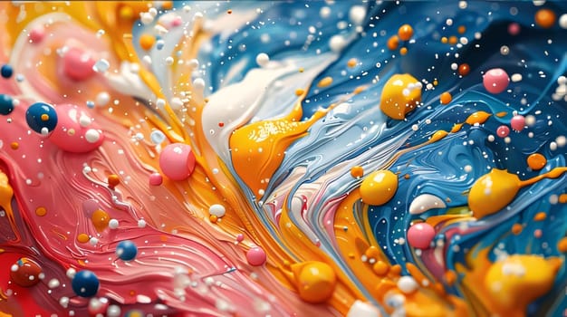 Abstract background design: 3d render, abstract background with multicolored paint splashes