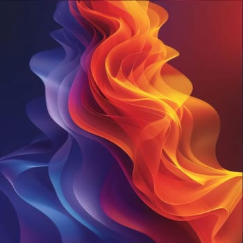 Abstract background design: abstract colorful background with smooth wavy lines. Vector illustration.