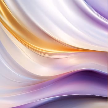 Abstract background design: abstract background with smooth lines in purple, yellow and white colors