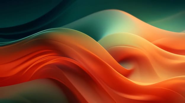 Abstract background design: abstract background with smooth lines in red, orange and green colors