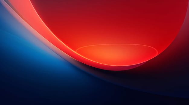 Abstract background design: abstract background with red and blue curved lines - 3D illustration