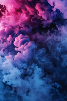 Abstract background design: Colorful ink in water on a black background. Abstract background.