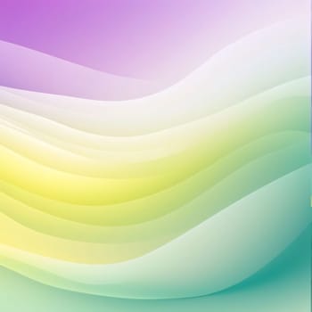 Abstract background design: abstract background with smooth lines in green, yellow and purple colors