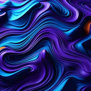 Abstract background design: abstract background of blue and purple wavy liquid. 3d render illustration