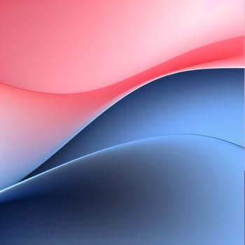 Abstract background design: abstract background with blue and red curved lines, 3d render