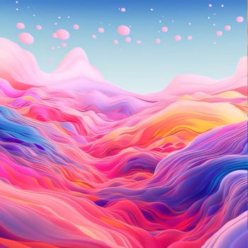 Abstract background design: Abstract background with colorful dynamic waves. Vector illustration for your design.