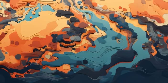 Abstract background design: 3d rendering of abstract background. Creative colors mixing in water.
