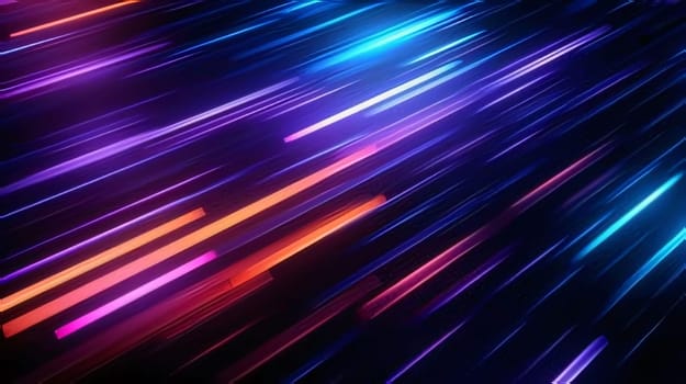 Abstract background design: abstract background with blue and pink rays of light in the dark