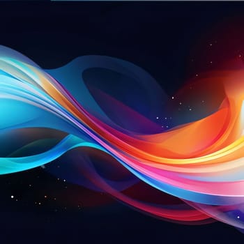 Abstract background design: Abstract background with colorful wavy lines. Vector illustration. Eps 10