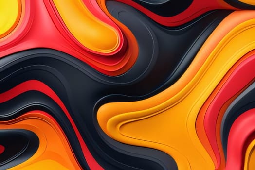 Abstract background design: 3d rendering of abstract wavy shape background. Creative Design Templates