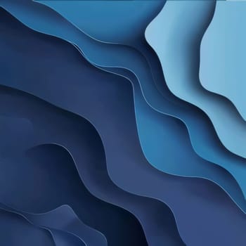Abstract background design: Abstract blue paper cut background. 3d vector illustration for your design