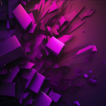 Abstract background design: 3d rendering of abstract geometric shapes in virtual space. Futuristic background.