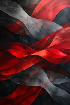 Abstract background design: abstract background with red and black drapery on a black background