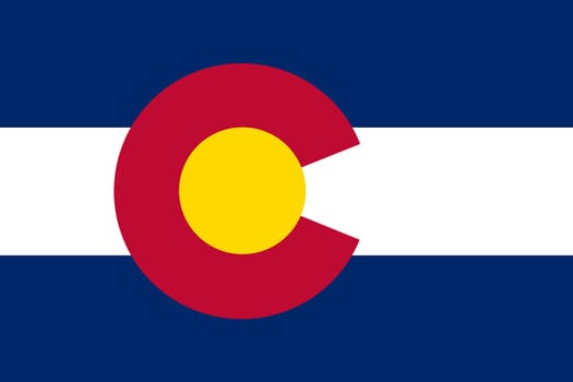 A Colorado State Flag background illustration