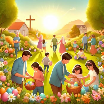 Christian Easter Jesus Christ is the risen