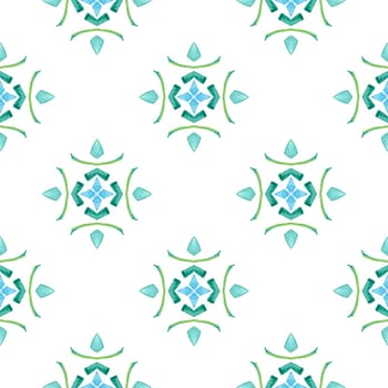 Textile ready trending print, swimwear fabric, wallpaper, wrapping. Green outstanding boho chic summer design. Summer exotic seamless border. Exotic seamless pattern.