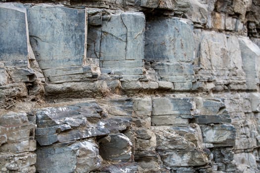 Image of ruins in rock, close-up. Tbilisi, Georgia