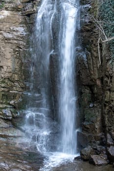 close-up Image of beautiful waterfall. Tbilisi, Georgia