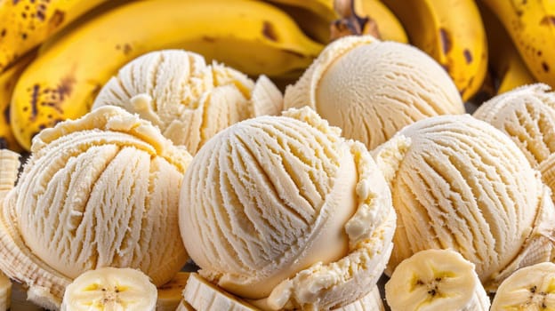Healthy vegan banana ice cream ready to eat AI