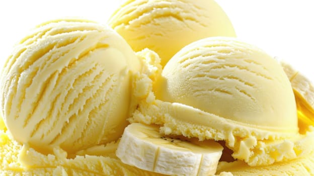 Healthy vegan banana ice cream ready to eat AI
