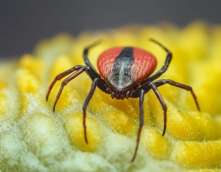 Ticks on the skin. Ticks suck blood. Dangerous insect mite, encephalitis, Lyme disease, borreliosis, infection concept