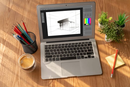 Architectural design modish software application for architect business and professional designer