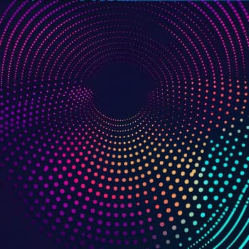 Abstract background design: abstract background with halftone dots in purple and blue colors