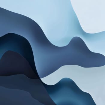 Abstract background design: Abstract blue background with wavy lines. 3d render illustration.