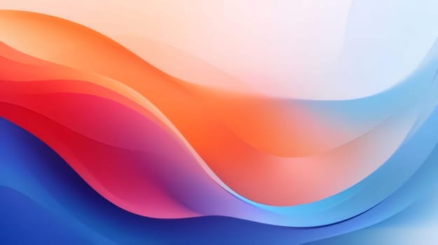 Abstract background design: abstract colorful background with smooth lines in blue, orange and pink