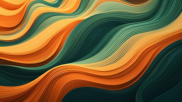 Abstract background design: 3d rendering of colorful abstract wavy background. Computer digital drawing.