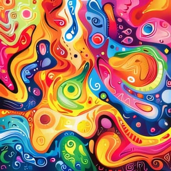 Abstract background design: Abstract colorful background. Psychedelic texture. Vector illustration for your design