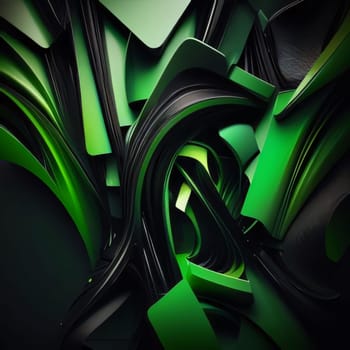 Abstract background design: 3d illustration of abstract geometric composition,digital art works. Computer generated image.