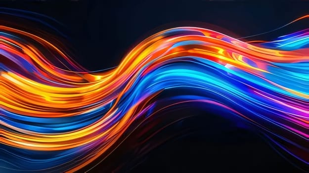 Abstract background design: abstract colorful background with motion blurred light lines, design element