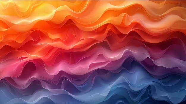 Abstract background design: abstract background with smooth lines in orange, purple and blue colors